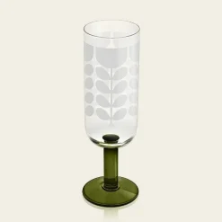 Orla Kiely Glassware-Formal Champagne Glass Set Of 4