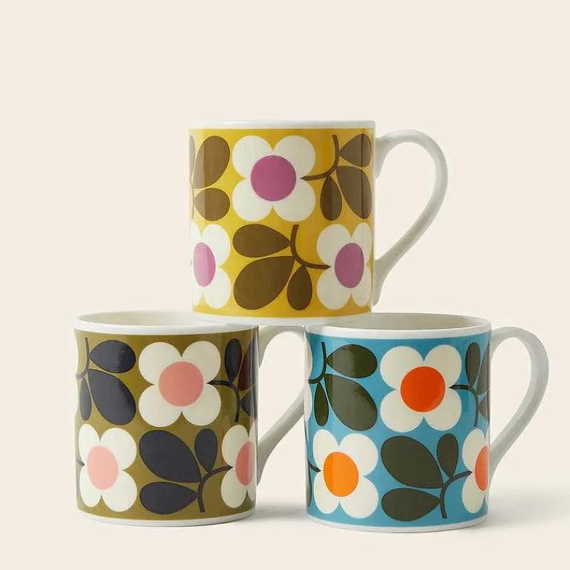 Orla Kiely Mugs & Teapots-Mug Set Of 3