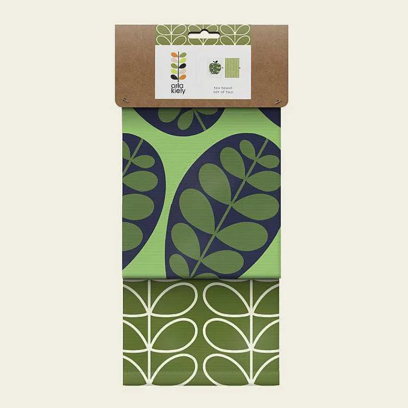 Orla Kiely Kitchen Textiles-Set Of 2 Tea Towels