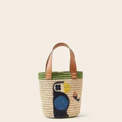 Orla Kiely Tote Bags-Sunday Mini Basket Bag