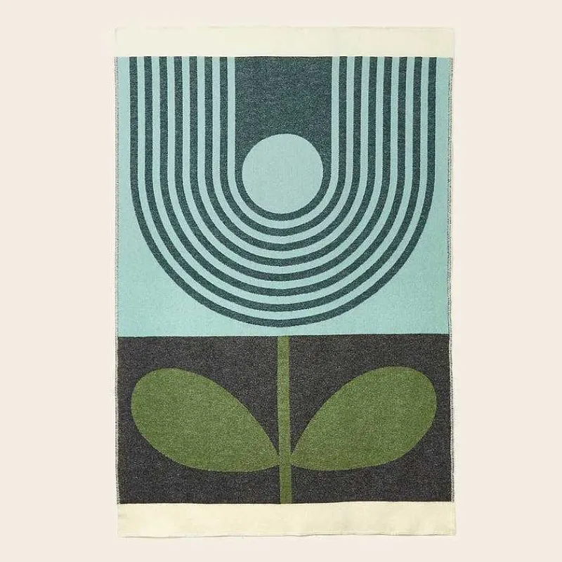 Orla Kiely Blankets-Wool Jacquard Blanket